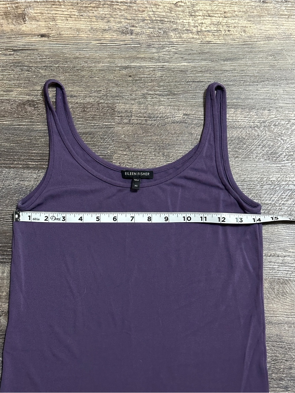 Eileen Fisher Stretch 100% Silk Jersey Long Cami Violette - XS - Picture 5 of 7